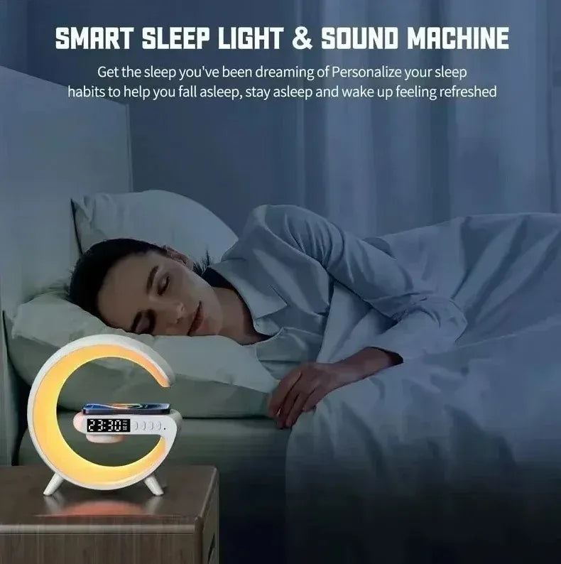 G Lamp Bluetooth Speaker with Wireless Charger