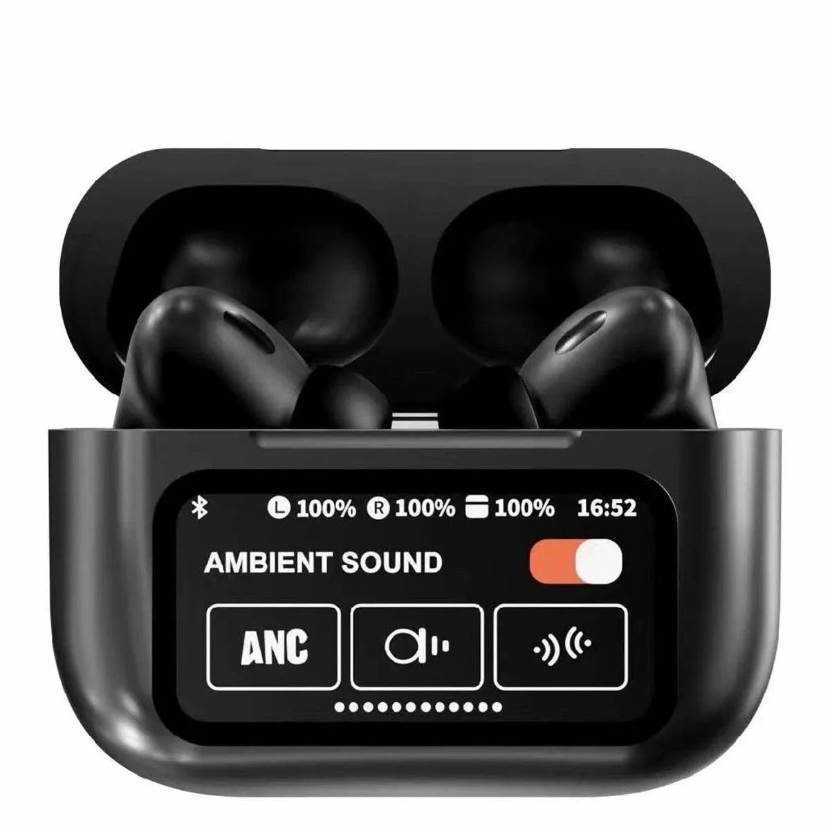 A9 Pro Black, AirPods With Smart Touch Screen Control
