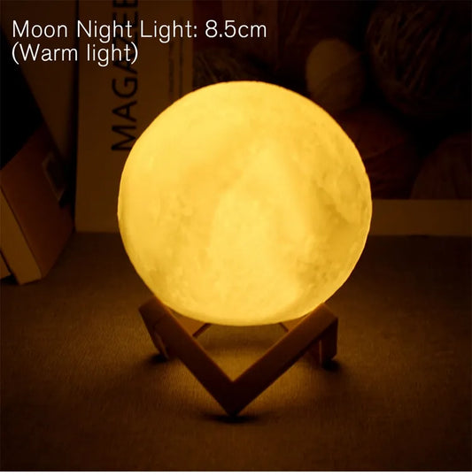 USB Moon Lamp 7 Color Changing LED