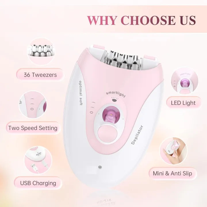 Face Epilator, Epilator for Women with 2 Speed Modes