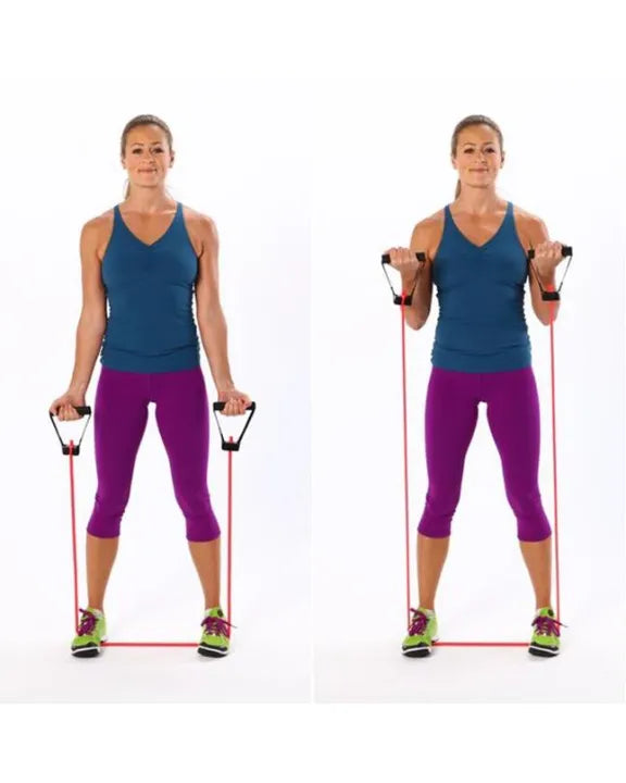 Resistance Rubber Exercise Band & Tummy Trimmer for Gym Exercise & Body Shaper