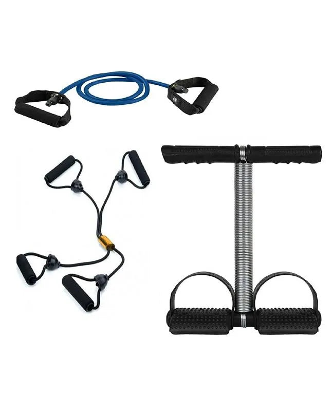 Resistance Rubber Exercise Band & Tummy Trimmer for Gym Exercise & Body Shaper