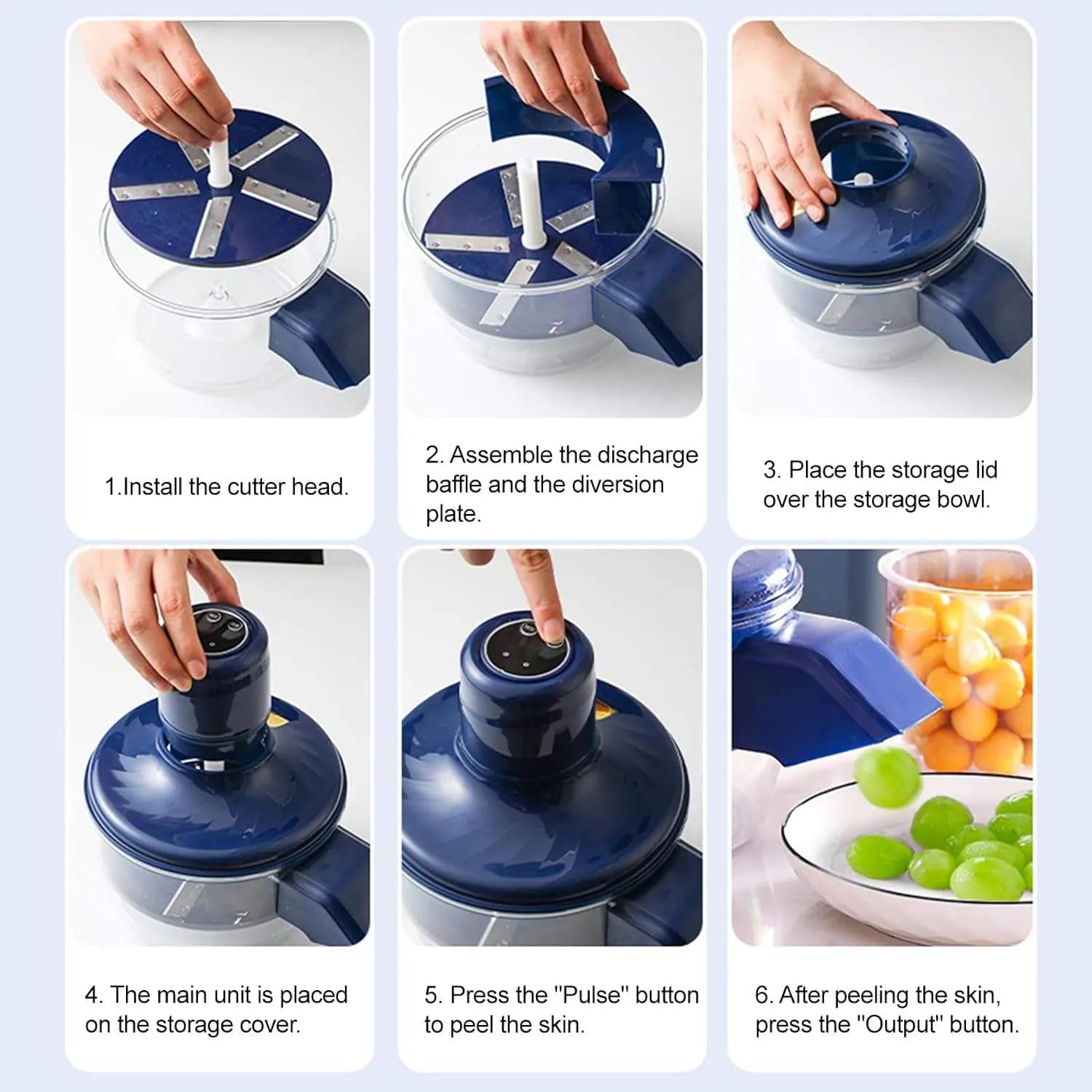 Electric Garlic Peeler Machine USB Rechargeable