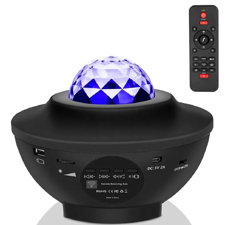 Galaxy Projector Night Light Table Lamp With Speaker Music