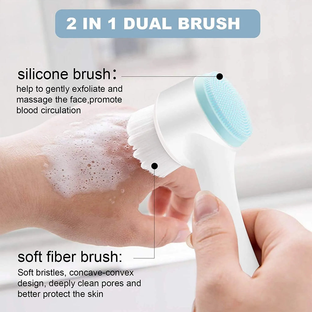 2-in-1 Silicone Face Cleansing Brush