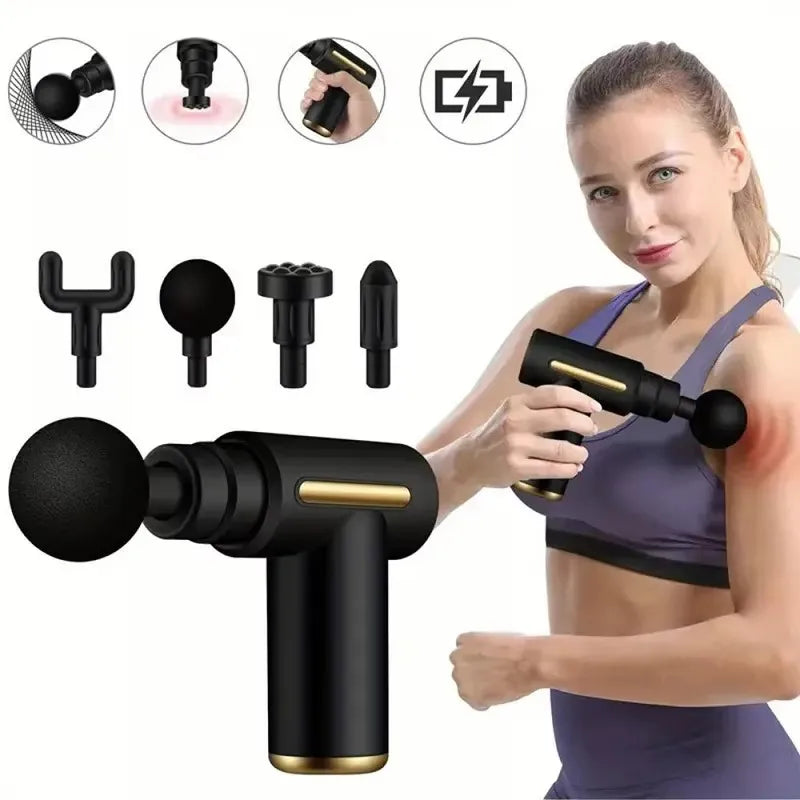 Massager Machine – massager machine body Vibrator Body Massager Massage Gun for Pain Relief Muscle Relaxation and Improved Circulation – Rechargeable and Portable