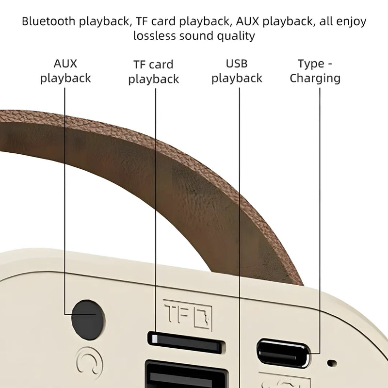 Wireless Portable Bluetooth Speaker with Microphone