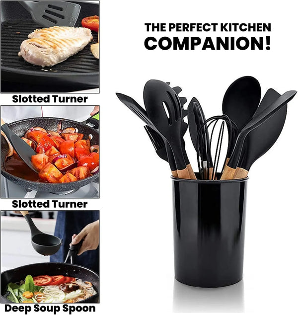 12 Pcs Silicone Cooking Utensils