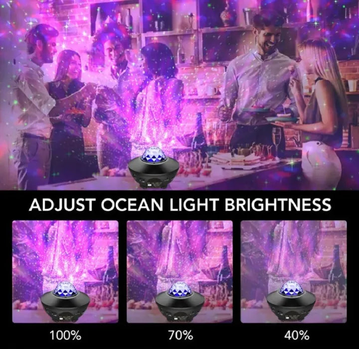 Galaxy Projector Night Light Table Lamp With Speaker Music