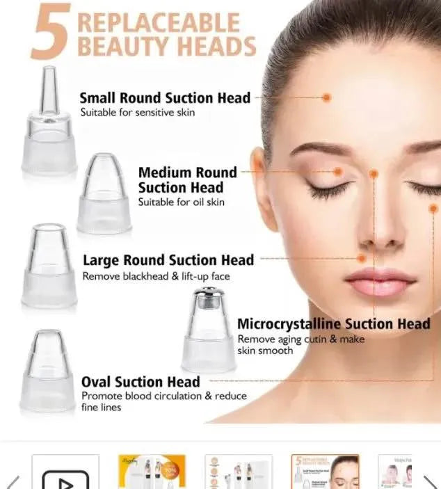 5 in 1 Electric Rechargeable Black Head Remover Machine