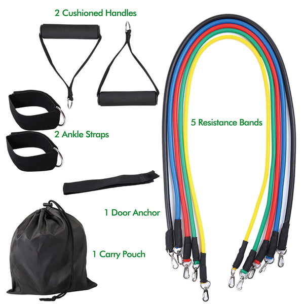 Resistance Band Set Yoga Pilates