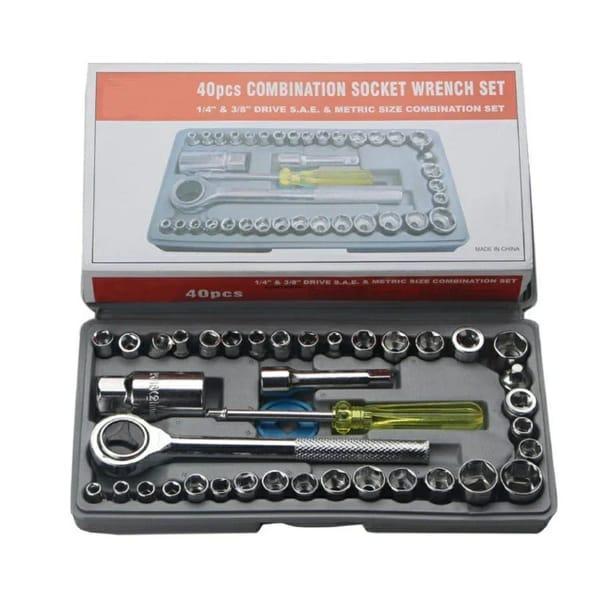 40 In 1 Pcs Wrench Tool Kit & Screwdriver