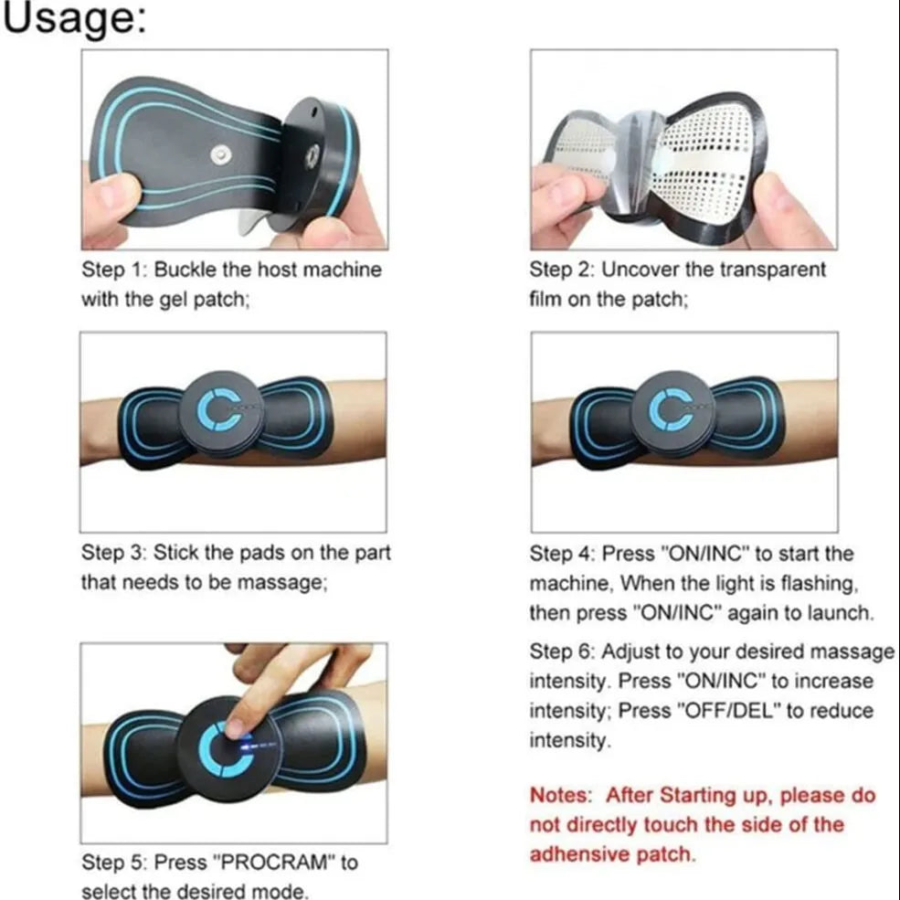 Mini Body Massager Pulse Neck Pain Relief