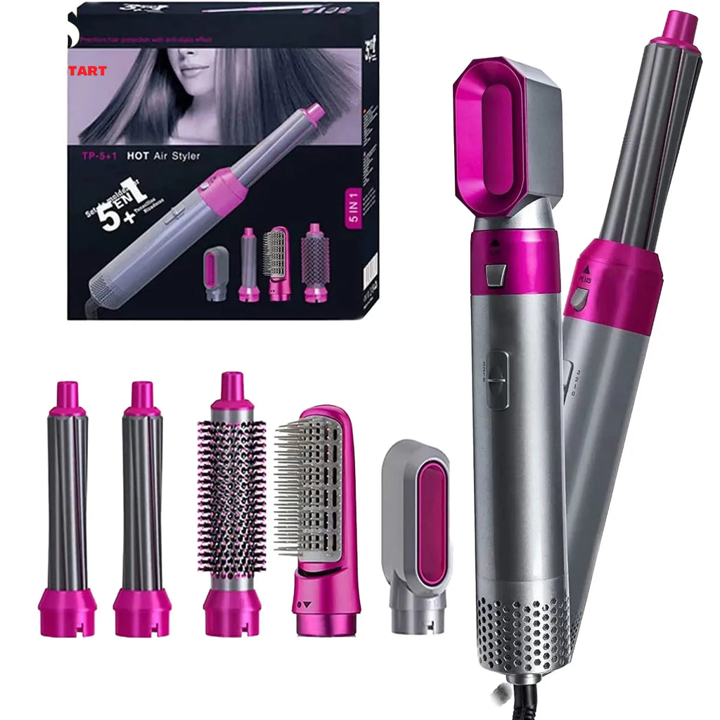 5 in 1 Hair Straightner Brush Dryer Brush with Hair Volumizer