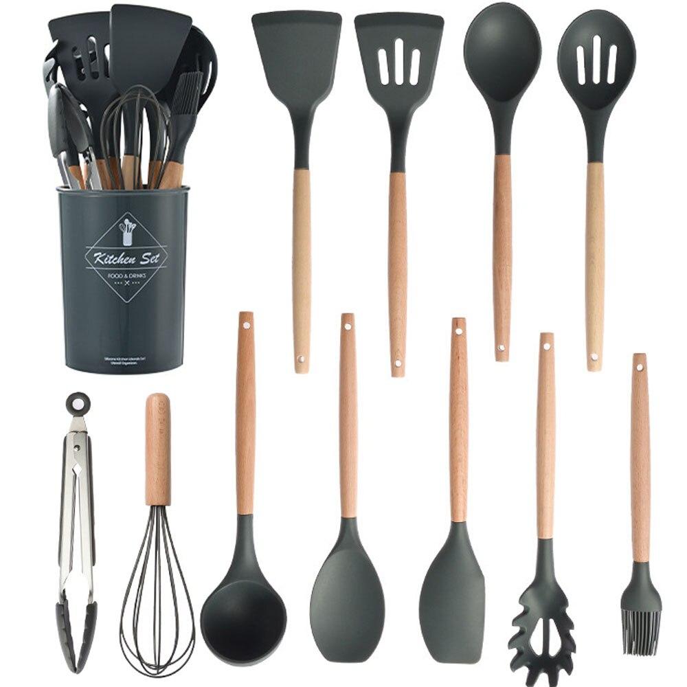 12 Pcs Silicone Cooking Utensils
