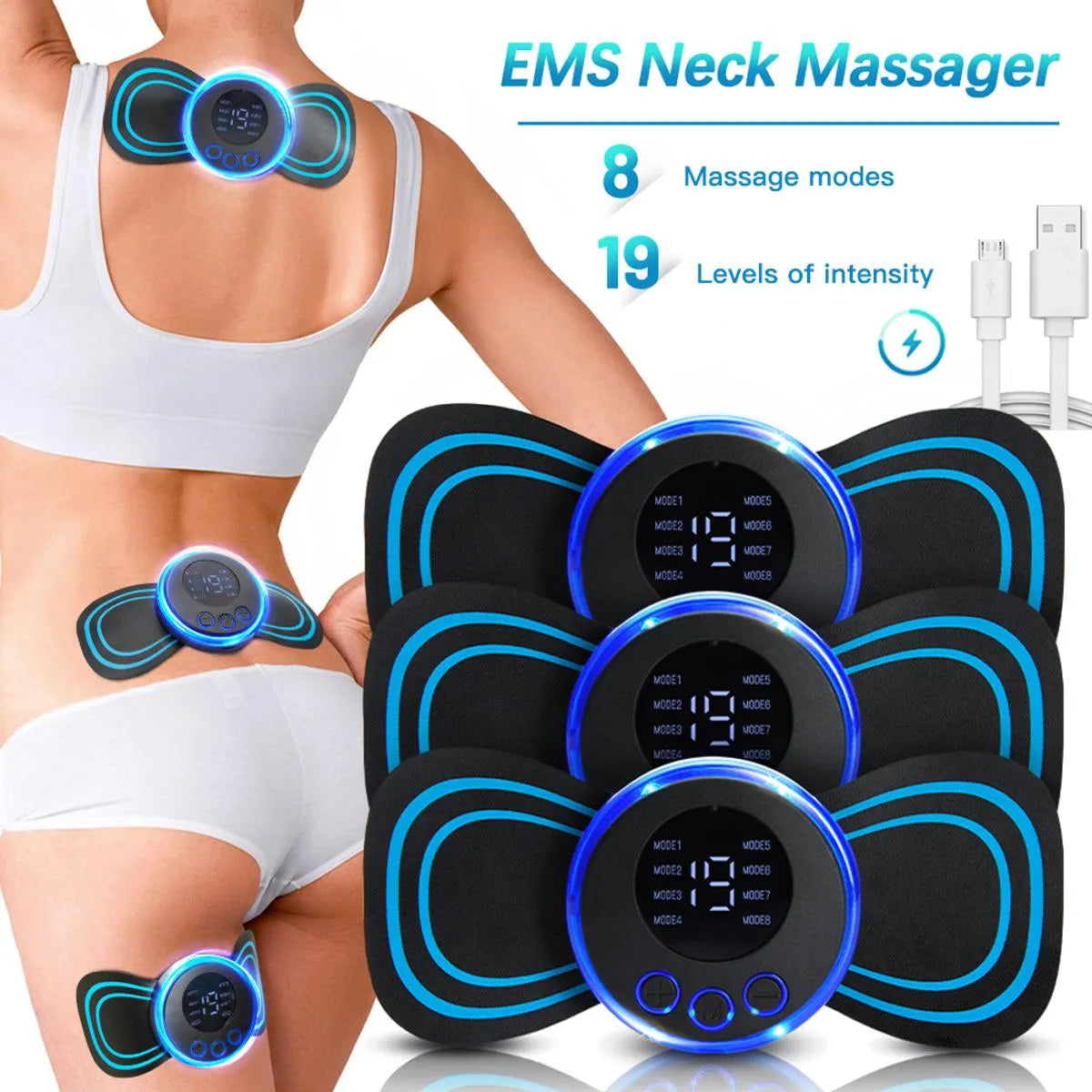 Mini Body Massager Pulse Neck Pain Relief