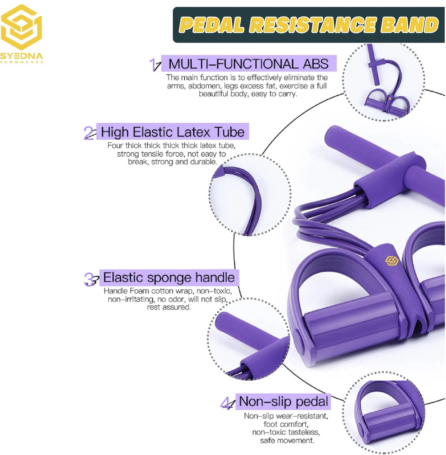 Resistance Training Bands Foot Pedal