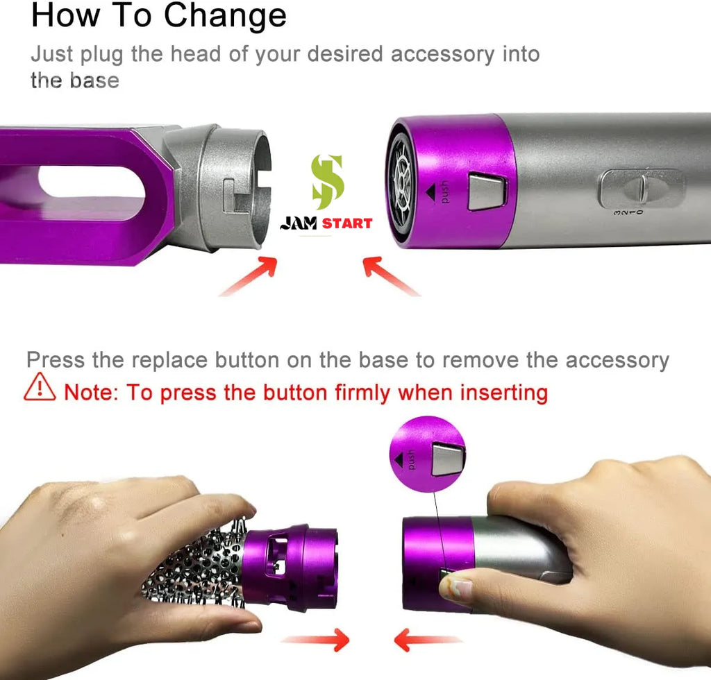 5 in 1 Hair Straightner Brush Dryer Brush with Hair Volumizer